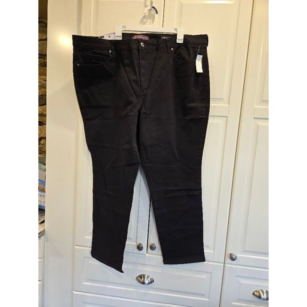 Gloria Vanderbilt Amanda 2.0 Slimming Black Jeans Pants - Womens 24W - New
